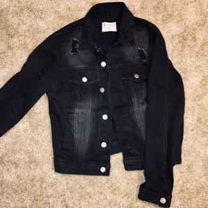 Black jean jacket